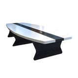 会議テーブル　ミーティングテーブル　配線ボックス　パネル脚　木目調　多人数対応　長持ちしやすい　シンプルモダン　気品がある　ホワイト　カスタマイズ可能　HYZ-M030