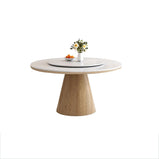 テーブル　ダイニングテーブル　セラミック天板　大理石調　マーブル模様　高級感　回転テーブル　ターンテーブル　ラバーウッド材　ワニス塗装　ナチュラル　カスタマイズ可能　metamall