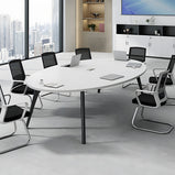 会議用テーブル ミーティングテーブル 楕円形会議用テーブル テーブル オフィステーブル　metamall