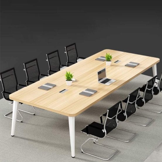 会議用テーブル ミーティングテーブル 大型会議用デスク オフィステーブル テーブル　HYZ-006