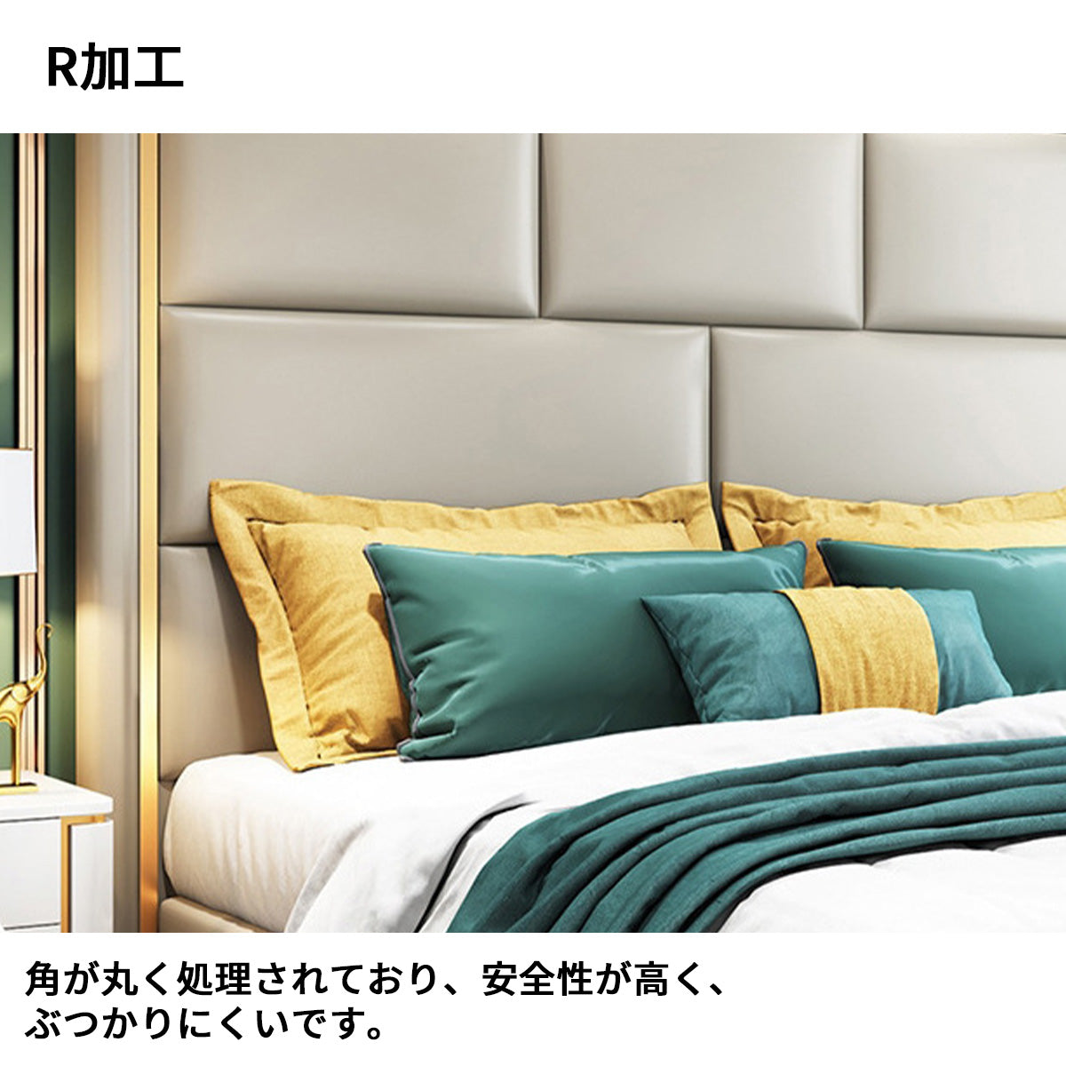 ベッド　寝具　上質なベッド　オシャレ　すのこ　高密度ウレタンフォーム　合成レザー生地　エレガント　カスタマイズ可能　BED-S049