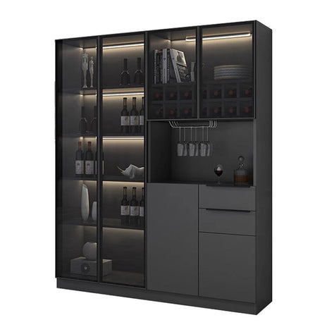 キャビネット　本棚　ワインラック　壁収納　収納棚　ワイン収納　ワイングラスハンガー　高品質　ライト　カスタマイズ可能  METAMALL