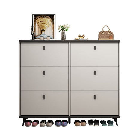 シューズボックス　靴　収納　下駄箱　玄関用　多段式　大容量　玄関収納　コンパクト　Ｒ加工　プッシュオープン　XG-M005　metamall