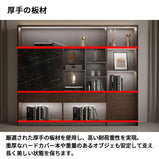 キャビネット　社長用キャビネット　本棚　大容量　エコ素材　オープン収納　蝶番　おしゃれ　木目調　SZ-SG-S01