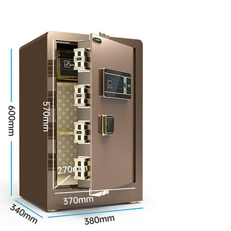 金庫　業務用　防犯金庫　指紋認証　パスワード入力　タッチパネル　WIFI対応　USBポート　スタイリッシュ　ブラック　ブラウン　metamall