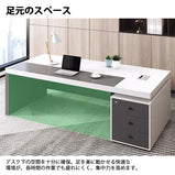 エグゼクティプデスク　事務用デスク　事務机　役員用　オフィス用　長方形　配線ボックス　厚天板　広々天板　安定感　収納スペース　カスタマイズ可能　LBZ-K074