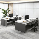 エグゼクティプデスク　事務用デスク　事務机　役員用　オフィス用　長方形　配線ボックス　厚天板　広々天板　安定感　収納スペース　カスタマイズ可能　LBZ-K074