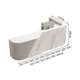受付カウンター　受付　カウンター　受付台　レジ台　応接　丸み　広い天板　引き出し　Ｌ字型　ハイカウンター　穏やか　機能的　グレー　ホワイト　ブラック　カスタマイズ可能　JDT-K094