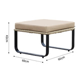 ガーデンソファ　ガーデンテーブル　屋外家具　籐風家具　ラタン風家具　人工ラタン　高密度ウレタンフォーム　PEラタン　カスタマイズ可能　HWZY-M-003