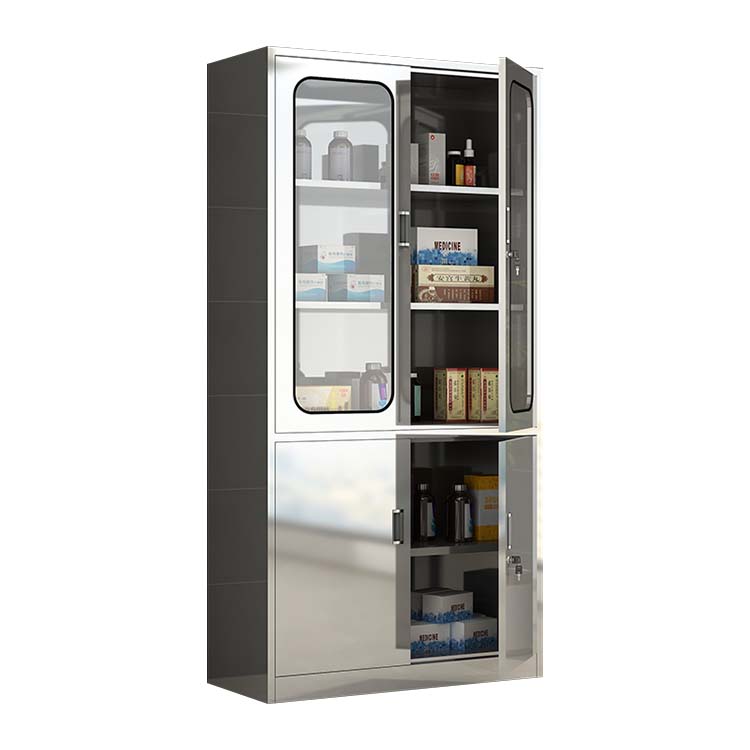 医療用キャビネット　医療棚　スチール製薬品庫　医療施設用什器　錠付き　シリンダー錠　metamall