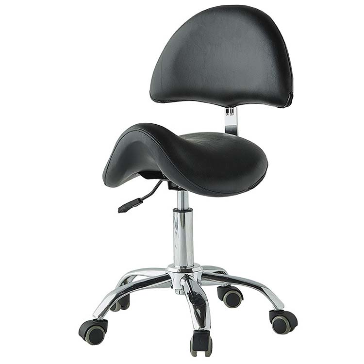 椅子　チェア　業務用　鞍馬チェア　レザー式　回転可能　昇降スツール　合金製の脚　キャスター付き　ホワイト　ブラック　ホワイト　カスタマイズ可能　YLYZ-M-004
