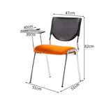 肉厚クッション　柔らか　快適　メモ台　スタッキング　省スペース　チェア　会議用チェア　研修用チェア　機能的　使いやすい　ブラック　レッド　BGY-K-043  