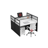 オフィスデスク デスク 自由組み合わせデスク キャビネット付き チェア付き  事務机　BGZ-006
