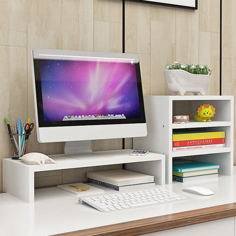 オフィス収納 モニター台　モニタースタンド パソコンスタンド ノートPCスタンド 卓上ラック　ZSSN-M-001