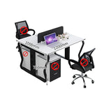 オフィスデスク　U字型オフィスデスク　オフィステーブル　ワークデスク　キャビネット付きタイプ選択可　3/5/6/7/8/10人用可　事務机　カスタマイズ可能　BGZ-M-015