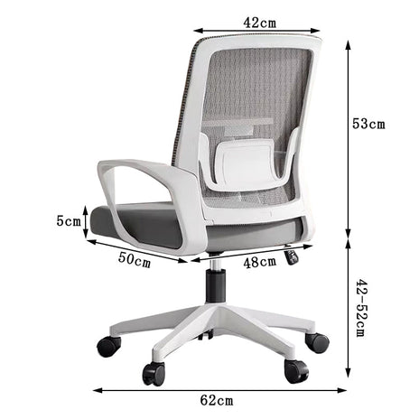 ワークチェア　オフィスチェア　デスクチェア　ミーティングチェア　ハイバック　キャスター　人間工学　リクライニング機能　メッシュ　多機能　シンプル　グレー　BGY - S006 - Kagushop