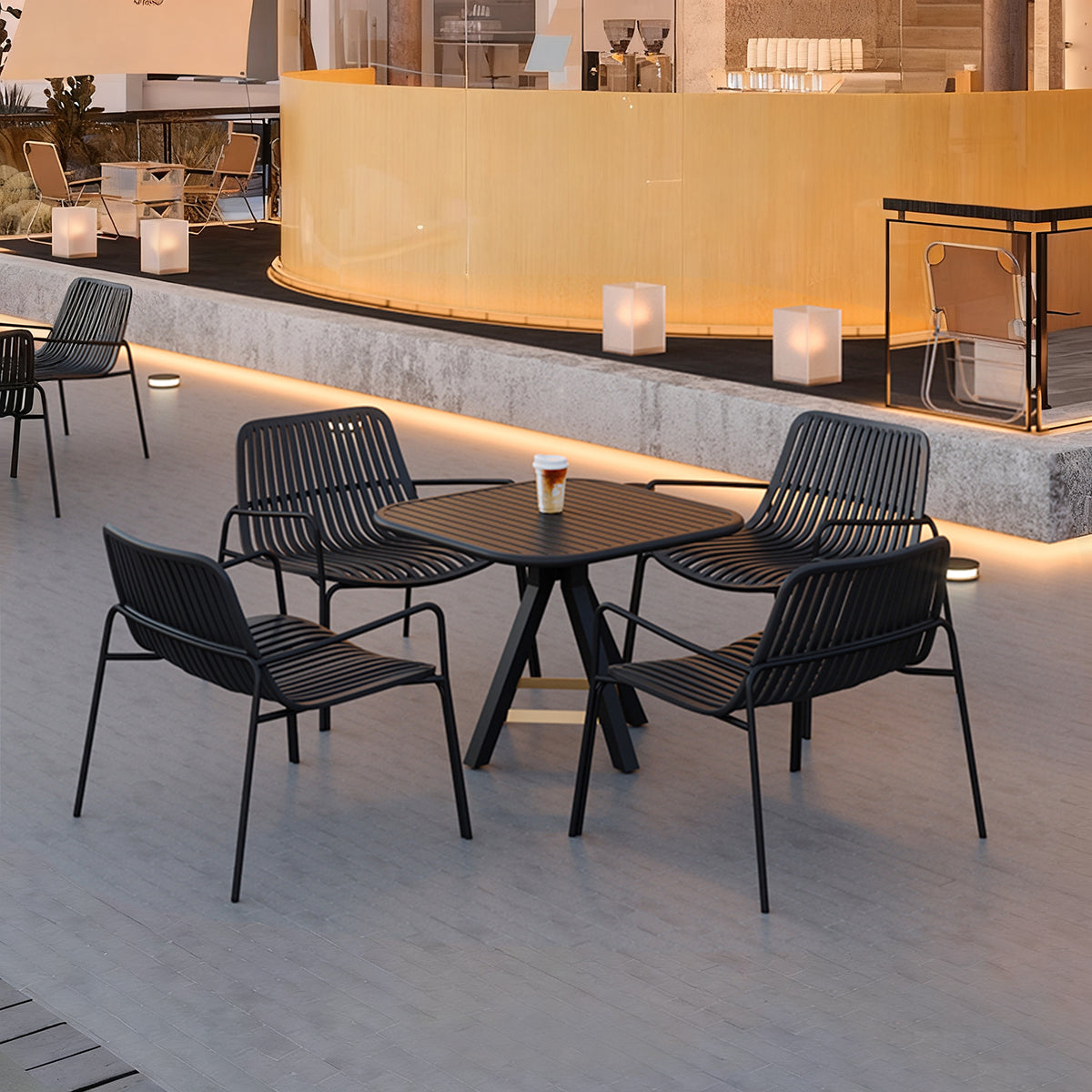 応接セット　チェア　テーブル　通気性　シンプル　セット　応接用　スタイリッシュ　組み合わせ　カスタマイズ可能　HWZY-MO54