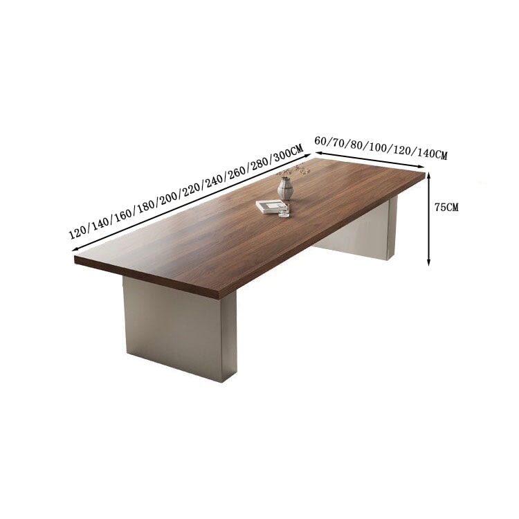 テーブル 会議テーブル 180cm ナチュラル木目 ブラック脚 ミーティング