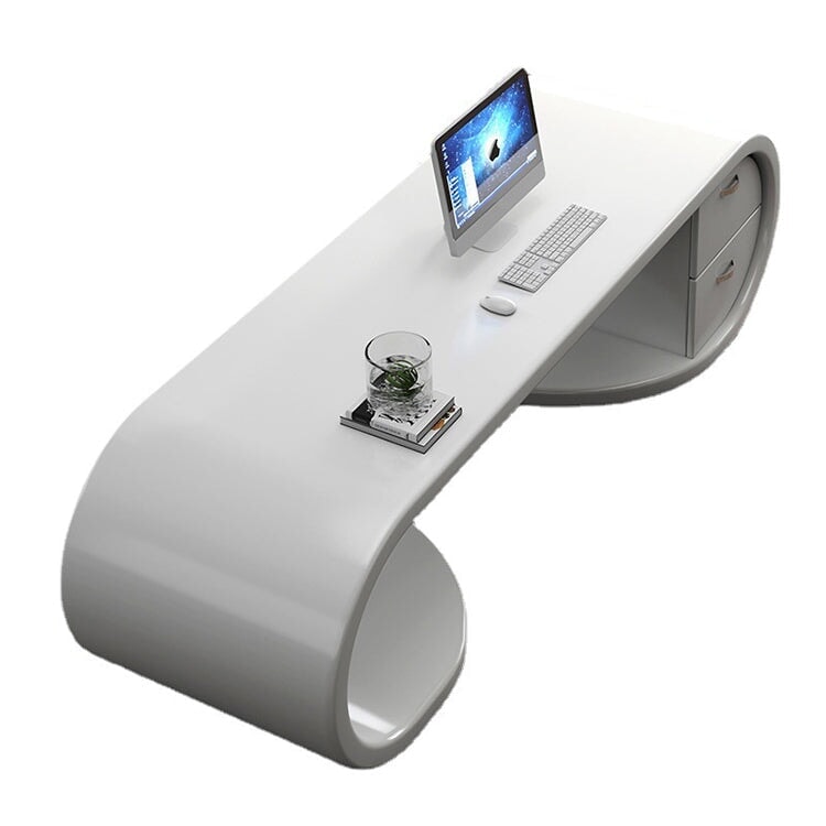 高級　デスク　重厚感　エグゼクティブデスク　プレジデントデスク　デザイナーズ　重厚感　高耐荷重　長持ちしやすい　ホワイト　カスタマイズ可能　LBZ-M021