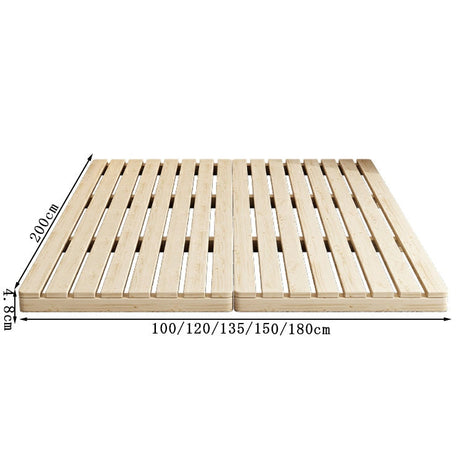 ベット　ベッドフレーム　ロースタイルシングル　シングルベッド　スノコベッド　天然木　パイン材　高耐荷重　ノーペンキ　高通気　角丸　シンプル　オーク　カスタマイズ可能　BED-K-069
