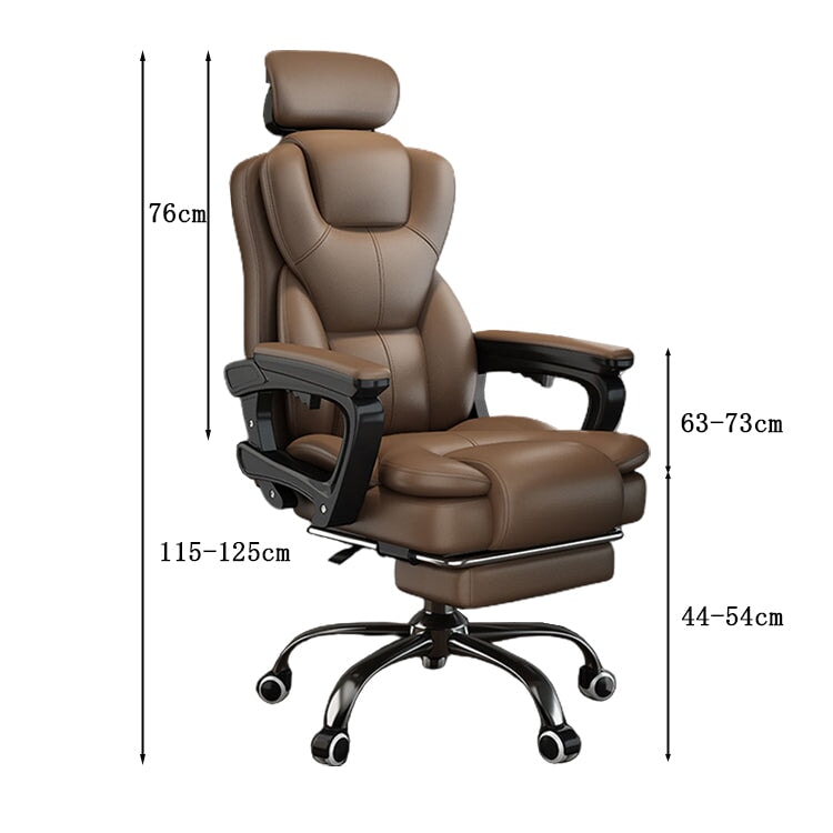 チェア　オフィスチェア　エグゼクティブチェア　ワークチェア　ウレタン　ポリエステル　足置き　連動式アームレスト　贅沢感　ブラウン　metamall