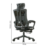 オフィスチェア　チェア　ワークチェア　作業用　オフィス用　ヘッドレスト　リクライニング　昇降　通気性　ラテックス　モダン　シンプル　洗練　ブラック　ホワイト　グレー　BGY-K015 