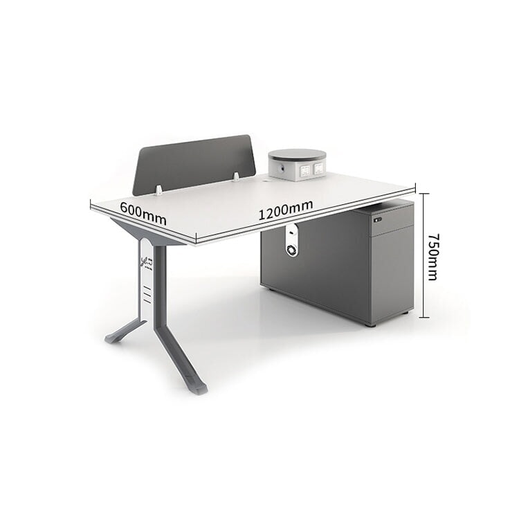 オフィスデスク　メラミン化粧板　スチール脚　コンセント付き　配線孔　ＰＣ用冷却ファン　スタイリッシュ　デスクトップパネル　ホワイト　カスタマイズ可能　metamall