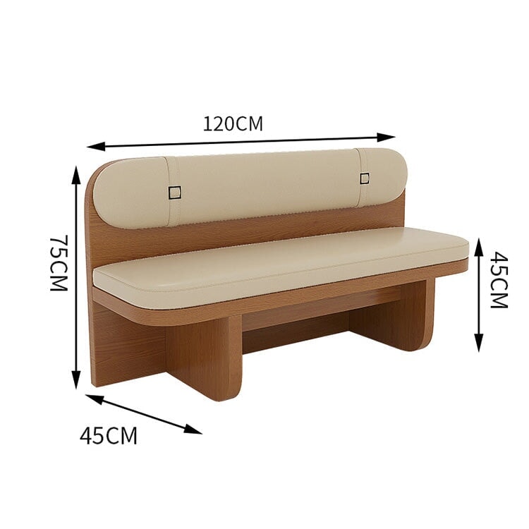 業務用ソファセット　ナチュラルテイスト　高級感　おしゃれ　PVCレザー生地　高密度ウレタンフォーム　ベニヤ合板　メラミン化粧板　店舗用什器　店舗用家具　ナチュラル　カスタマイズ可能　TPZ-M005