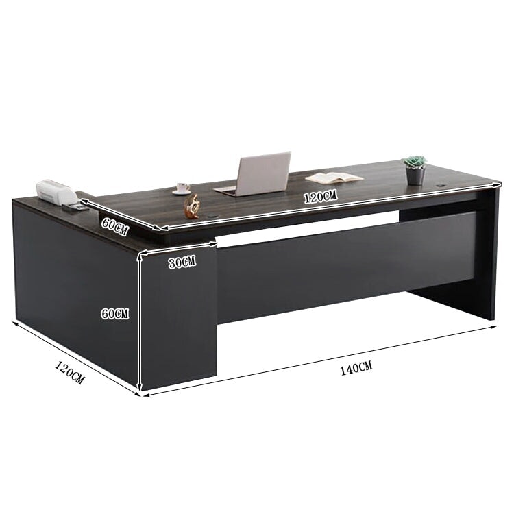 エグゼクティブデスク 法人 役員用デスク 片袖机 役員机 役員用家具 応接室 社長室　LBZ-M-008-40　metamall