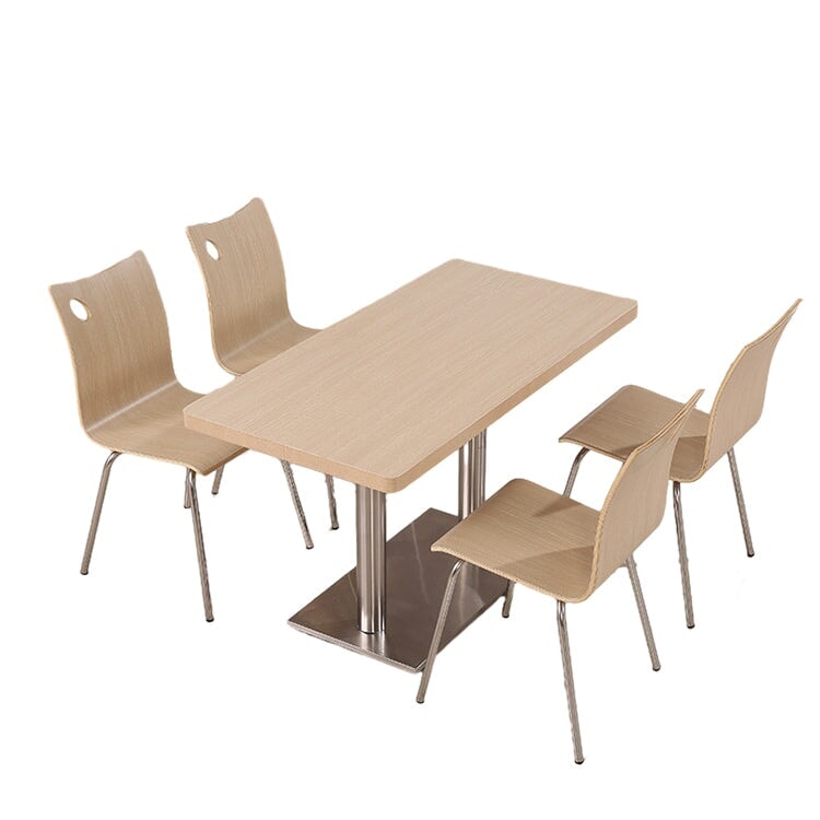 応接セット　店舗用　業務用　木目調　ステンレスベース　背もたれ　角丸　ナチュラル　1人掛け　ナチュラル　カスタマイズ可能　JDZH-M-031