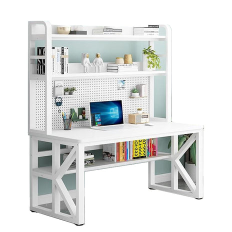 デスク　オフィスデスク　PCデスク　パソコンデスク　ワークデスク　学習机　スチールフレーム　R仕上げ　収納棚　大容量収納　カスタマイズ可能　BGZ-155-04-kc