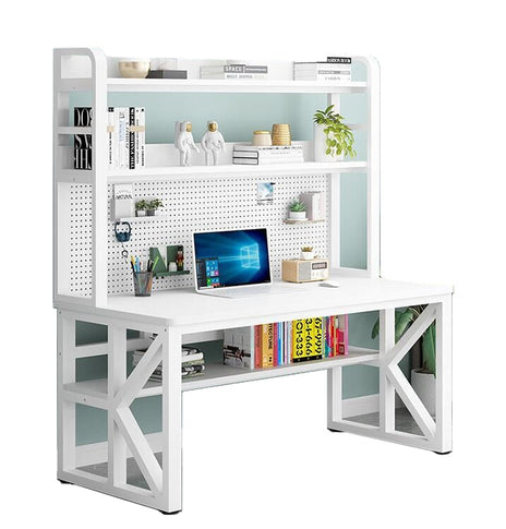 デスク　オフィスデスク　PCデスク　パソコンデスク　ワークデスク　学習机　スチールフレーム　R仕上げ　収納棚　大容量収納　カスタマイズ可能　BGZ-155-04-kc