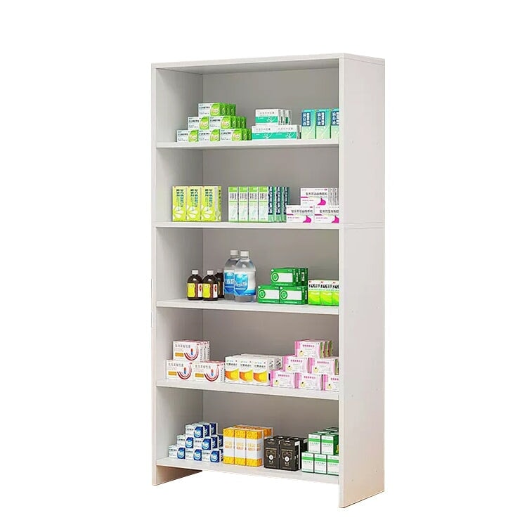 医療用キャビネット　ショーケース　医療棚　分類収納　引出し付き　錠付き　シリンダー錠付き　可動棚板　ホワイト　ブルー　metamall