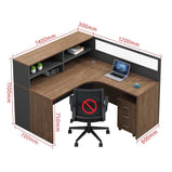 オフィスデスク　事務用デスク　ワークデスク　パソコンデスク　収納棚　サイドキャビネット　トップパネル　ウォールナット　カスタマイズ可能　BGZ-224 