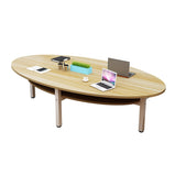 会議テーブル　ミーティングテーブル　スチールフレーム　収納スペース　シンプルデザイン　ナチュラル　カスタマイズ可能　HYZ-M051