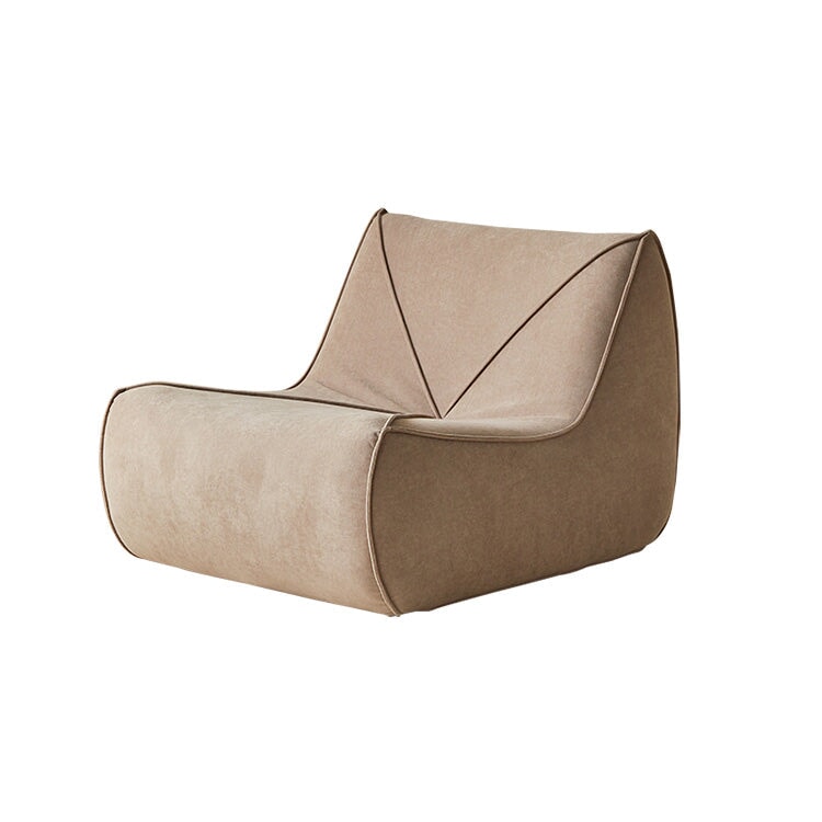 ビーズクッション　ポリエステル生地　ファイバーレザー生地　高密度ウレタンフォーム　脚なしデザイン　モスグリーン　カスタマイズ可能　metamall