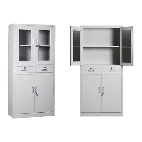 ロッカー キャビネット スチールキャビネット スチール書庫 オフィス収納 スチールラック 鍵付きスチール　CWG-M-008