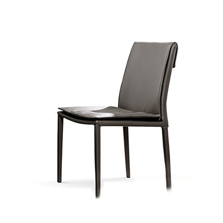 チェア　シンプルモダン　ダイニングチェア　PVCレザー生地　シンプルデザイン　ラテックスクッション　プラパート付き　ブラック　カスタマイズ可能　metamall