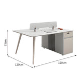 オフィスデスク　オフィス　デスク　パーティション　ダイヤル錠　安全　広々とした天板　シンプル　多機能　MG-BGZ-YY19