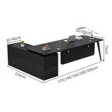 デスク　役員デスク　エグゼクティブ　広い天板　キャビネット　大容量　スチールフレーム　幕板　配線穴キャップ　落ち着き　木目調　LBZ-C064