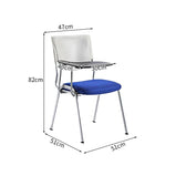 肉厚クッション　柔らか　快適　メモ台　スタッキング　省スペース　チェア　会議用チェア　研修用チェア　機能的　使いやすい　ブラック　レッド　BGY-K-043  