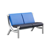 長椅子　待合室ソファ　待合椅子　医療施設用什器　レザー張り　クッション材　ソファフレーム　アルミ合金フレーム　シンプル　ブラック　カスタマイズ可能　YLYZ-M-001