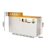 受付カウンター　レジカウンター　受付台　店舗カウンター　シリンダー錠付き　引き出し付き　収納機能　木製　シンプルモダン　ホワイト　マーブル　カスタマイズ可能　JDT-S012