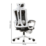 オフィスチェア　チェア　ワークチェア　作業用　オフィス用　ヘッドレスト　リクライニング　昇降　通気性　ラテックス　モダン　シンプル　洗練　ブラック　ホワイト　グレー　BGY-K015  