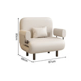 折りたたみ式　ローソファー　カウチソファ　ソファベッド　二人掛け　リクライニング　人間工学　サイド収納　炭素鋼フレーム　コンパクト　オレンジ　BSF-K038 - kaguyasu