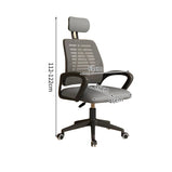 弧状　フィット感　アームレスト　二重充填　昇降回転　人間工学　Ｓ字形状　ぴったり　オフィスチェア　チェア　柔らか　弾力性　快適　ブラック　グレー　BGY-K-040