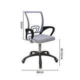 ワークチェア　オフィスチェア　デスクチェア　ミーティングチェア　ループ脚　人間工学　５本脚ベース　肘掛け　リクライニング機能　メッシュ　シンプル　ブラック　BGY-S001