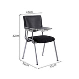 肉厚クッション　柔らか　快適　メモ台　スタッキング　省スペース　チェア　会議用チェア　研修用チェア　機能的　使いやすい　ブラック　レッド　BGY-K-043  