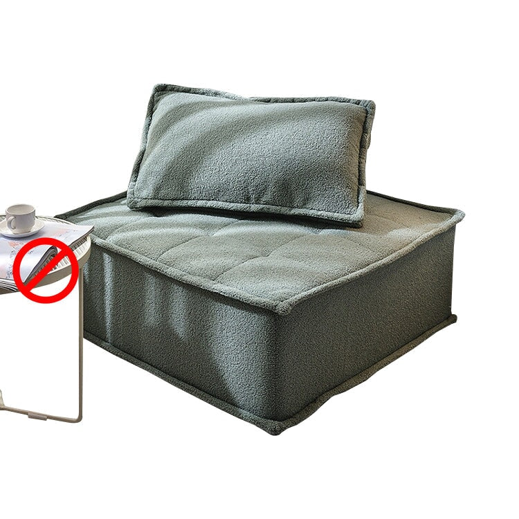 ソファ　ブロックソファ　カジュアル　ポリエステル生地　シープボア生地　リネン生地　お手入れ簡単　高密度ウレタンフォーム　シリコンフィル　ヘたりにくい　ホワイト　カスタマイズ可能　metamall