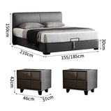 ベッド　寝具　収納ベッド　ウレタンフォーム　ミニマルデザイン　ホワイトグースダウン　引き出し付き　すのこ　トップレザー　カスタマイズ可能　BED-S050